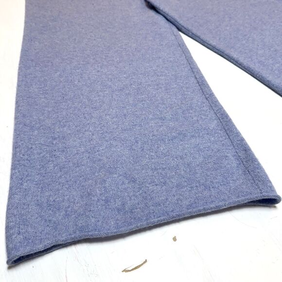 Charter Club Luxury 100% Cashmere Wide Leg Pull On Pants Soft Blue Minimalist - Picture 3 of 4